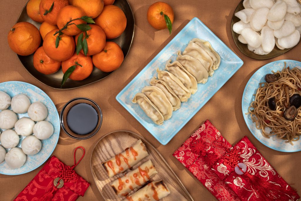 displayed of the cny buffet catering